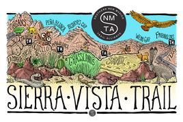 sierra vista trail, omdg, new mexico, illustration, organ mountains, bob diven